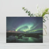 Northern Lights Astro Foto Card (Stehend Vorderseite)