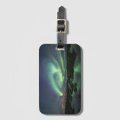 Northern Lights Astro Foto Gepäckanhänger (Vorderseite Vertikal)