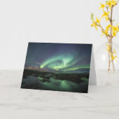 Northern Lights Astro Foto Karte (Gelbe Blume)