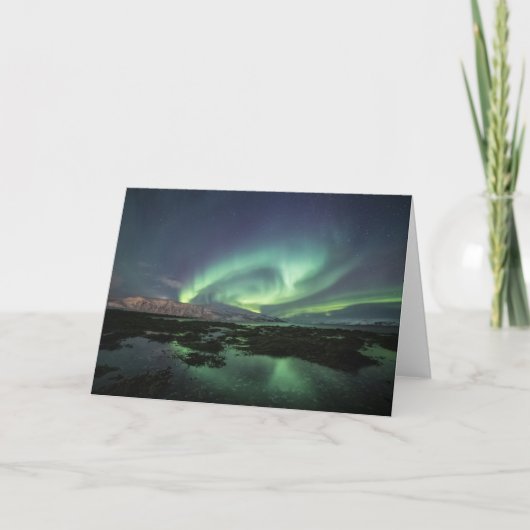 Northern Lights Astro Foto Karte (Vorderseite)