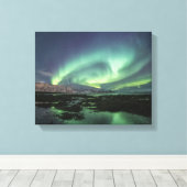 Northern Lights Astro Foto Leinwanddruck (Insitu (Holzboden))