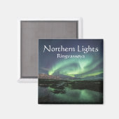 Northern Lights Astro Foto Magnet (Vorderseite/Rückseite)