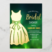 Northern Lights Aurora Borealis Brautparty Folieneinladung (Vorderseite)