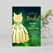 Northern Lights Aurora Borealis Brautparty Folieneinladung (Stehend vorne)