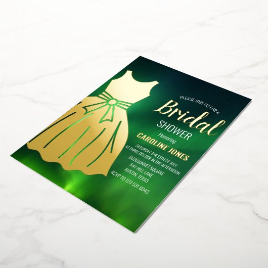 Northern Lights Aurora Borealis Brautparty Folieneinladung (Gedreht)