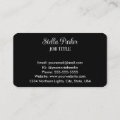 Northern Lights Aurora Borealis Business Card Visitenkarte (Rückseite)