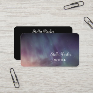 Northern Lights Aurora Borealis Business Card Visitenkarte