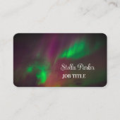 Northern Lights Aurora Borealis Business Card Visitenkarte (Vorderseite)