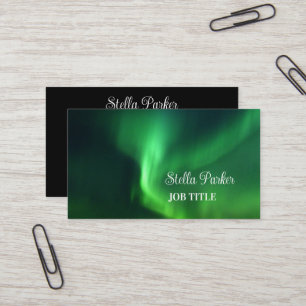 Northern Lights Aurora Borealis Business Card Visitenkarte