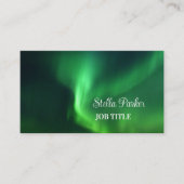 Northern Lights Aurora Borealis Business Card Visitenkarte (Vorderseite)