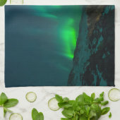 Northern Lights Aurora Borealis Custom Personalize Geschirrtuch (Gefaltet)