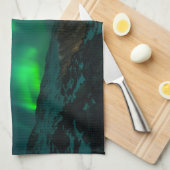 Northern Lights Aurora Borealis Custom Personalize Geschirrtuch (Viertel Falte)