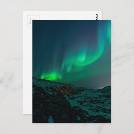 Northern Lights Aurora Borealis Custom Personalize Postkarte (Vorne/Hinten)