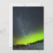 Northern Lights Aurora Borealis Galaxy Sky Wedding Save The Date (Rückseite)