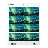 Northern Lights Aurora Borealis Night Sky Wedding (Vorne)