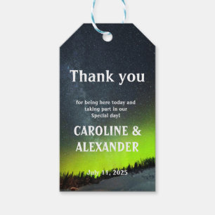 Northern Lights Aurora Borealis Night Sky Wedding Geschenkanhänger