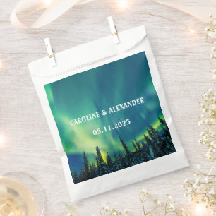 Northern Lights Aurora Borealis Night Sky Wedding Geschenktütchen