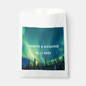 Northern Lights Aurora Borealis Night Sky Wedding Geschenktütchen (Vorderseite)