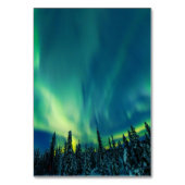 Northern Lights Aurora Borealis Night Sky Wedding Tischnummer (Rückseite)