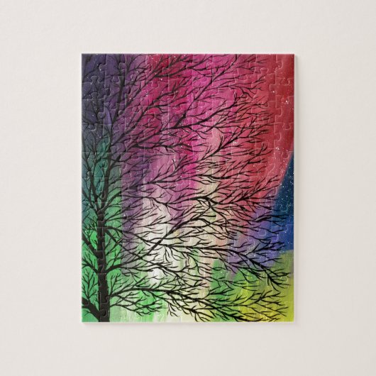 Northern Lights, Aurora Borealis Puzzle (Vertikal)