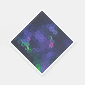 Northern Lights Aurora borealis Serviette (Ecke)