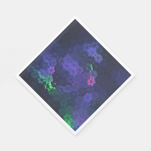 Northern Lights Aurora borealis Serviette (Ecke)