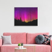 Northern Lights Aurora Borealis Starry Night Sky Leinwanddruck (Insitu (Wohnzimmer))