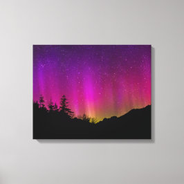 Northern Lights Aurora Borealis Starry Night Sky Leinwanddruck