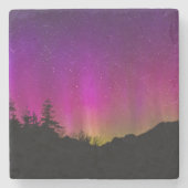 Northern Lights Aurora Borealis Starry Night Sky Steinuntersetzer (Vorderseite)