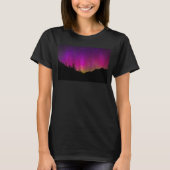 Northern Lights Aurora Borealis Starry Night Sky T-Shirt (Vorderseite)