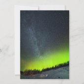 Northern Lights Aurora Borealis Stars Sky Wedding Einladung (Rückseite)