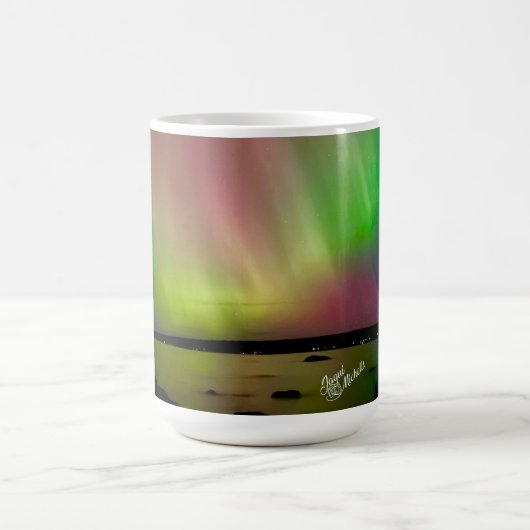 Northern Lights Aurora Borealis Tasse zur Farbände (Zentrum)