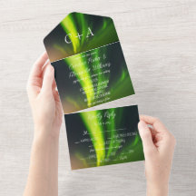 Northern Lights Aurora Borealis Wedding