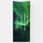 Northern Lights Aurora Borealis Wedding Banner (Vertikal)