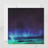 Northern Lights / Aurora Borealis Wedding Einladung (Rückseite)