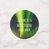 Northern Lights Aurora Borealis Wedding Konfetti (Klein Vorderseite)