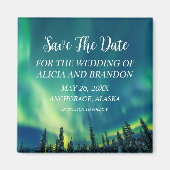 Northern Lights Aurora Borealis Wedding Magnet (Vorne)