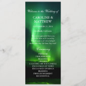 Northern Lights Aurora Borealis Wedding Programm (Vorderseite)