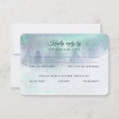 Northern Lights Aurora Sky Wedding Response Einladung (Vorderseite)