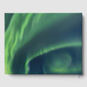 Northern Lights Aurora Starry Night Wedding Gästebuch (Rückseite)