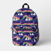 Northern Lights Backpack #3 Bedruckter Rucksack (Vorderseite)