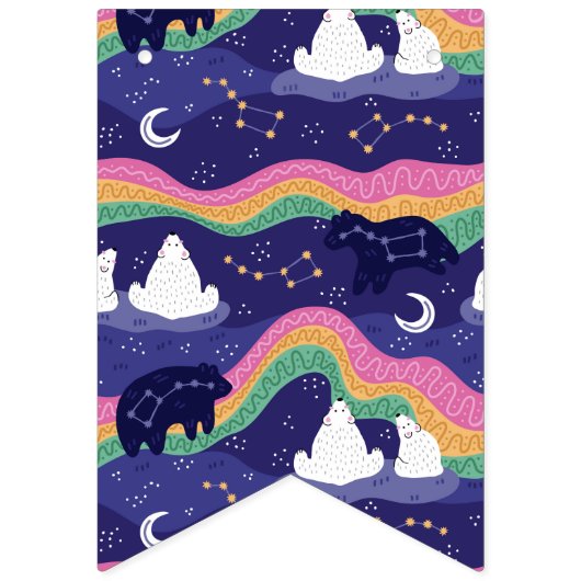 Northern Lights-Banner Wimpelkette (Zweite Fahne)