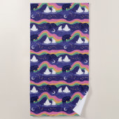 Northern Lights Beach Handtuch (Vorderseite)