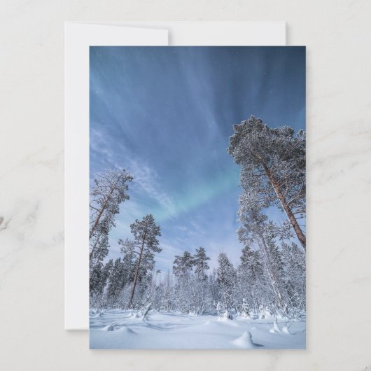 Northern Lights Card Save The Date (Vorderseite)