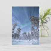 Northern Lights Card Save The Date (Stehend Vorderseite)