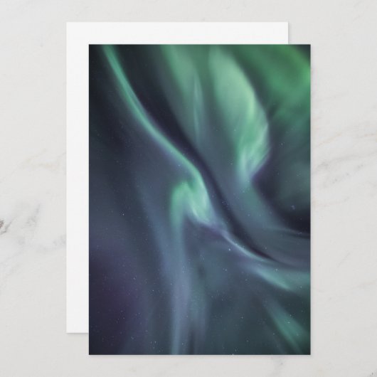 Northern Lights Card Save The Date (Vorne/Hinten)