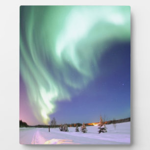Northern Lights Chic Band of Lights Jade Glow Fotoplatte