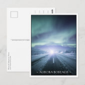 Northern Lights Finland Postkarte (Vorne/Hinten)
