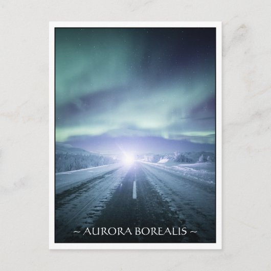 Northern Lights Finland Postkarte (Vorderseite)