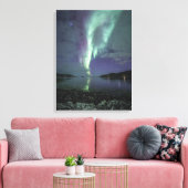 Northern Lights Fjord Leinwanddruck (Insitu (Wohnzimmer))